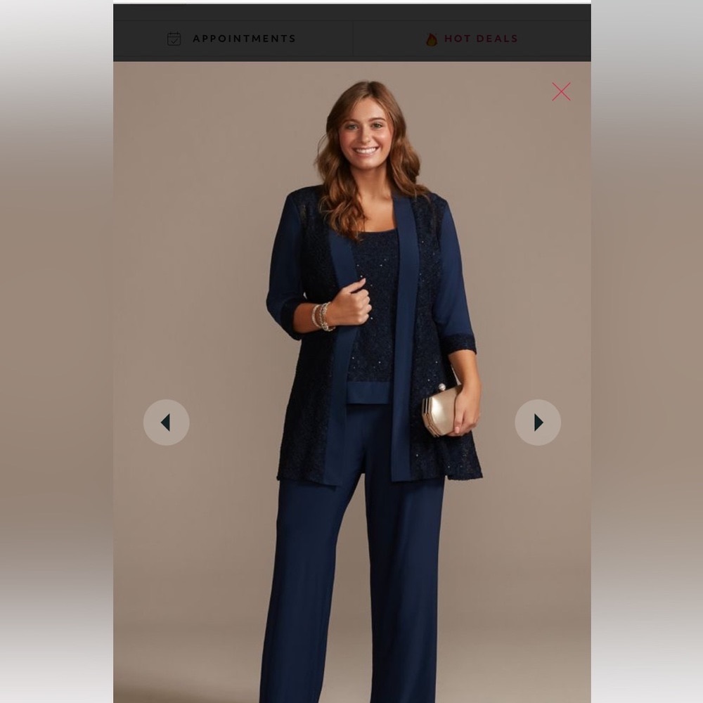 COPY - David’s bridal Oleg Cassini pant suit